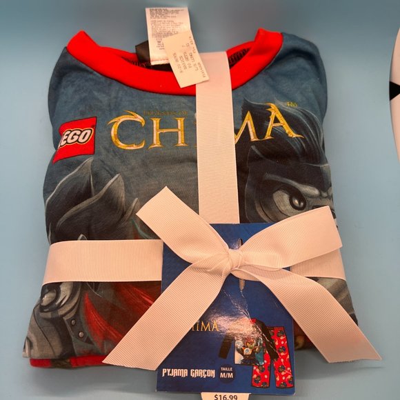 NWT Lego Legend of Chima Laval Boy 2-Piece Long-Sleeve Pajama Sleepwear Set M - Picture 1 of 5